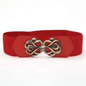 <span class=keywords><strong>Ceinture</strong></span> vintage en alliage à double boucle en forme de rose pour femme, noire, largeur 6 cm, longueur 60-80 cm, décoration de taille pour jupe et <span class=keywords><strong>manteau</strong></span>, vente en gros - Product Image 5