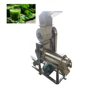 Industrial Stainless Steel Wheatgrass Mosambi Moringa Leaf Extraction Juice Making Machinery