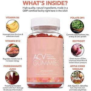 OEM ODM Wholesale Factory Supply Cider Vinegar <strong>Gummies</strong> <strong>Weight</strong> <strong>Loss</strong> <strong>Gummies</strong> <strong>bear</strong> 500mg For Detoxify the Body - Product Image 5