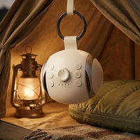 Machine à bruit blanc 2026 avec veilleuse RGB et audio Bluetooth, lampe d'ambiance portable pour la décoration de chambre, haut-parleur rotatif