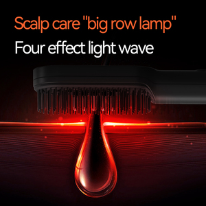 แปรงหวีผมตรง KSKIN พร้อมไฟ LED หวีกระตุ้นการงอกของเส้นผม แบบพกพา ใช้แบตเตอรี่ ซ่อมแซมเส้นผม เครื่องหนีบผมตรง - Product Image 4