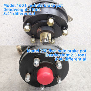 Eje Trasero para Triciclo Eléctrico <span class=keywords><strong>de</strong></span> 90 cm, Capacidad <span class=keywords><strong>de</strong></span> Carga <span class=keywords><strong>de</strong></span> <span class=keywords><strong>2</strong></span> <span class=keywords><strong>Toneladas</strong></span>, Tambor <span class=keywords><strong>de</strong></span> Freno <span class=keywords><strong>de</strong></span> 160 mm, <span class=keywords><strong>Diferencial</strong></span> Mecánico, Relación 9:40, Piezas <span class=keywords><strong>de</strong></span> Baja Velocidad - Product Image 3