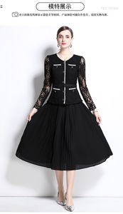 Vestido informal <span class=keywords><strong>de</strong></span> manga larga para mujer, corte holgado, color liso, vestido midi para el día a día, cómodo para primavera y <span class=keywords><strong>otoño</strong></span> - Product Image 6