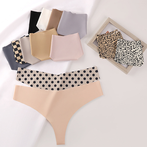 Proveedor de <span class=keywords><strong>China</strong></span> Ropa Interior Ligera Suave Multicolor Trusas Frescas sin Costuras de Corte Alto Tangas de Mujer de Seda de Hielo Populares para Dama - Product Image 4