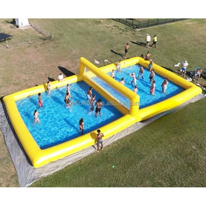 Terrain <span class=keywords><strong>de</strong></span> volley-ball gonflable portable en pvc <span class=keywords><strong>de</strong></span> couleur <span class=keywords><strong>de</strong></span> taille personnalisée scellé à l'air - Product Image 3