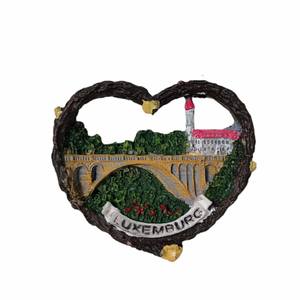 Pegatina de resina para refrigerador del puente Adolf de Luxemburgo, pegatina creativa tridimensional 3D para refrigerador, recuerdo de viaje - Product Image 4