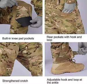 Camicia e pantaloni da caccia in uniforme tattico BDU Pad abbigliamento Color Bullet Set uniforme da esterno con imbottitura - Product Image 6
