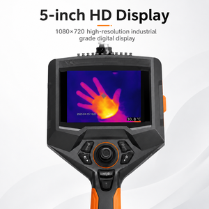 กล้องถ่ายภาพความร้อนอินฟราเรดแบบพกพาสำหรับอุตสาหกรรม มาตรฐาน IP65 หน้าจอ HD ขนาด 5 นิ้ว แบตเตอรี่ใช้งานได้นาน 6+ ชั่วโมง สำหรับอุปกรณ์ - Product Image 2