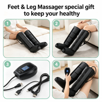 Masseur de jambes à compression d'air à 8 chambres Athlete Gym Pro, alimenté par batterie, bottes de récupération portables pour soulager les douleurs musculaires