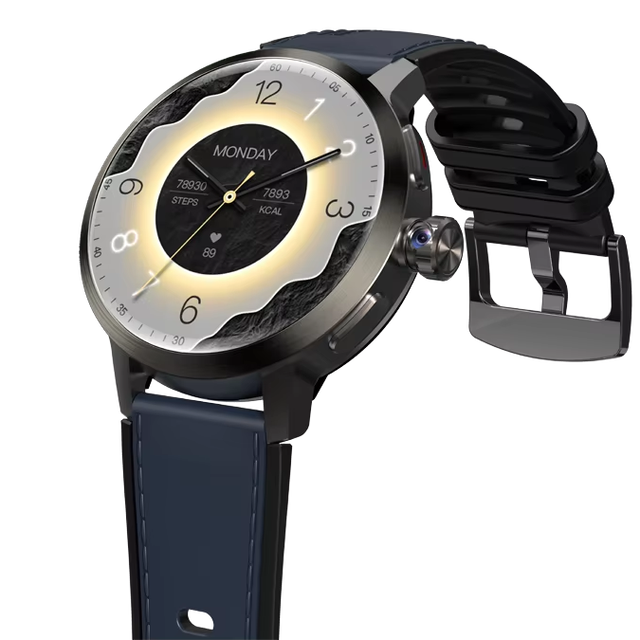 Factory Wholesale 4G LTE WIFI GPS 1520mAh SDK Android Smartwatch 1.73inch AMOLED Programmable Smart Watch With Rotating Camera