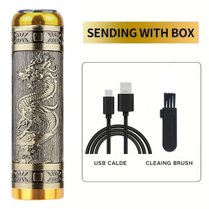 Mini Afeitadora eléctrica para hombres, afeitadora recargable portátil para viajes en coche, depilación profesional, cuidado facial y corporal, <span class=keywords><strong>maquinilla</strong></span> de afeitar ABS - Product Image 4