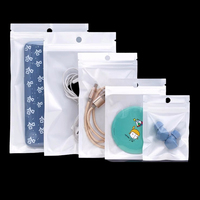 Sac en plastique transparent perlé refermable, petit sac en plastique pour étui de téléphone, câble USB, cosmétiques, emballage
