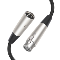 Câble audio blindé XLR 3 broches mâle-femelle avec gaine en PVC pour console de mixage et lecteur DVD