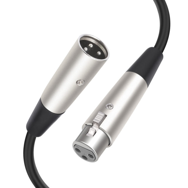 PVC Jacket XLR Shielded Cable 3Pin Balanced Male to Female Connector Audio Cable for Mixing Console DVD Player