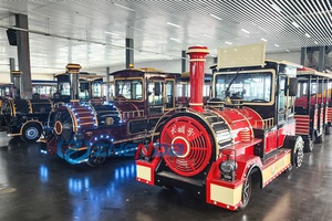 Train de divertissement sans rails à forte capacité de charge |   Véhicule de divertissement familial pour parcs d'attractions - Product Image 4