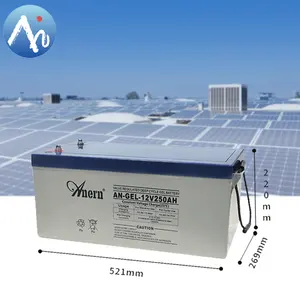 Baterai surya 12 v 250ah 12 volt baterai gel 200ah