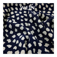 WI-B05 Meistverkaufter Weicher Knitter-Chiffon 100% Polyester Leopardenmuster-Stoff für Mädchen & Frauen Hochzeit Party Kleider Röcke Bekleidung