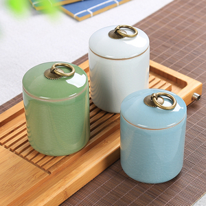 Wholesale 7oz Unique Food Tea Spice <strong>Coffee</strong> Storage Jar Ceramic Candle <strong>Container</strong> with Lid - Product Image 6