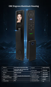 กลอนประตูอัจฉริยะระบบจดจำใบหน้า 3 มิติ พร้อมระบบสแกนเส้นเลือดฝ่ามือ รองรับวีดีโอและเสียง 2 ทาง สำหรับบ้านและโรงแรม - Product Image 3