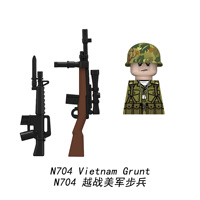 Ensemble de casques et chapeaux militaires personnalisés de la guerre du Vietnam (US Grunt, infanterie vietnamienne) pour diorama et wargaming N701-N706