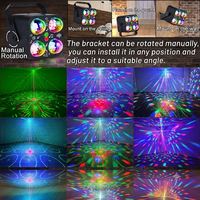 Projecteur Laser LED 4-en-1 Magic Ball pour Fêtes, Stroboscope, Activé par le Son et Télécommande, Idéal pour Noël |   Usine YSH