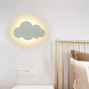 Cloud <strong>Nursery</strong> Bedroom <strong>Wall</strong> Decorative LED Aluminum <strong>Wall</strong> Lamp with Multiple Colors and <strong>Lighting</strong> - Product Image 3