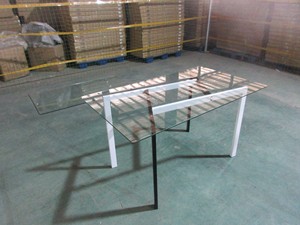 Affordable <b>Glass</b> Modern Dining <b>Tables</b> <b>and</b> <b>Chairs</b> Set Home Smart <b>Table</b> DA157+DA258 <b>Glass</b> Modern Dining <b>Tables</b> <b>and</b> <b>Chairs</b> Set Home - Product Image 2
