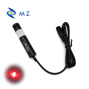 Nhỏ gọn có thể điều chỉnh tập trung d16mm 635nm 50/100/150/200mW Ống kính thủy tinh Red Dot mô-đun laser + khung + cung cấp điện - Product Image 4