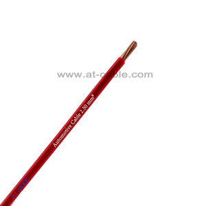 Dây ô tô FLRY-B 2.5m ㎡ mắc kẹt đồng trần mềm PVC Áo khoác màu đỏ - Product Image 1