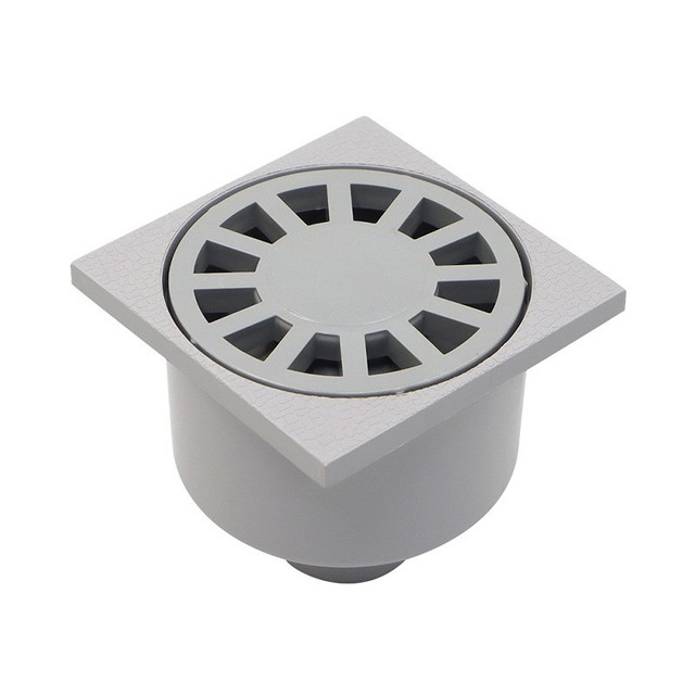 Cheap High Quality PVC Square Floor Drain Cover Anti Odor Bathroom Stop Hair Catcher Plastic Strainer Shower Room Floor Drain
