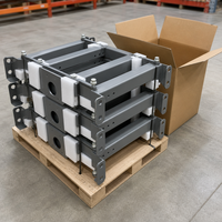 Support en acier soudé sur mesure, robuste, avec trous pré-perforés, revêtement poudré, certifié ISO-9001, usine OEM