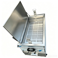 Réservoir de trempage chauffé commercial pour restaurant et usage domestique, pour le nettoyage des ustensiles et des équipements de cuisine, et des filtres de hotte.