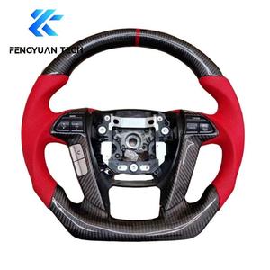 พวงมาลัยคาร์บอนไฟเบอร์แบบฟอร์จสปอร์ตสั่งทำพิเศษ พร้อมไฟ LED และวัสดุอัลคันทาร่า สำหรับรถยนต์ฮอนด้า แอคคอร์ด คูเป้ รุ่นที่ 8 ปี 2007 2008 2009 2010 2011 2012 2013 - Product Image 1