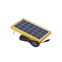 Mini panneau solaire monocristallin 3W en verre personnalisable pour équipement de surveillance par capteur, petites installations agricoles et appareils.