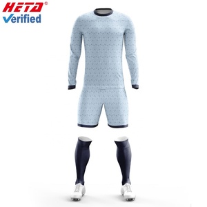 Uniforme de Fútbol Personalizado de Último Diseño y Alta Calidad, Conjunto de Camiseta de Fútbol de Manga Larga de Secado Rápido - Product Image 1