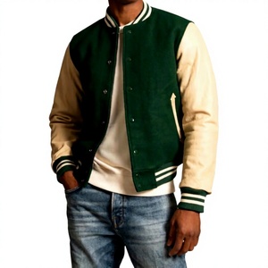 Ready to Ship High-Quality Wholesale Custom Logo Unisex <b>Varsity</b> <b>Jackets</b> for College Students - Product Image 1