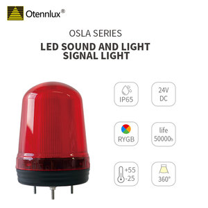 Industriale LED rotante stroboscopico faro spia AC12 ~ 24V lampada di allarme con cicalino per emergenza - Product Image 3