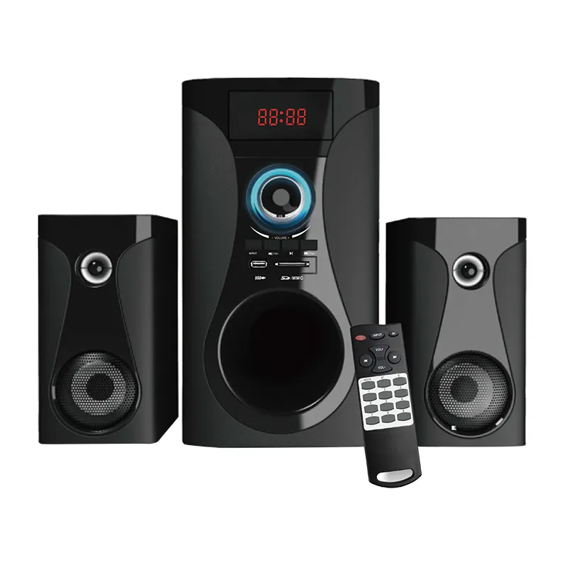 Samtronic 2019 Bonne Vente 2.1ch BT Haut-Parleur Multimédia de Cinéma Maison Système de Son sans fil USB SD FM Radio SM-246