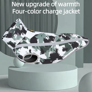 Abrigo de camuflaje de invierno para perros grandes, chaqueta acolchada reflectante a prueba de viento, ropa cálida para mascotas al aire libre - Product Image 3