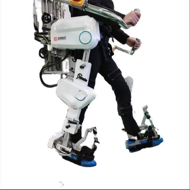 Exoskeleton Manufacturer's Robot Exoskeleton for Walking. the Device Can Support Leg Support for Standing and Walking Electric