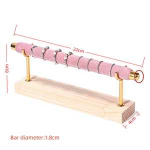 Présentoir à bagues en or à 1 niveau, support <span class=keywords><strong>de</strong></span> présentation pour bijouterie, accessoires <span class=keywords><strong>de</strong></span> diffusion en direct, <span class=keywords><strong>stand</strong></span> <span class=keywords><strong>de</strong></span> présentation - Product Image 3