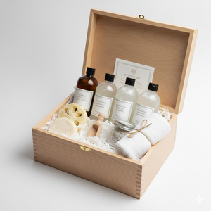<b>Spa</b> Collection Luxury Bath <b>Kit</b> Wood Box Scented Hydrating Hotel Amenities - Product Image 4