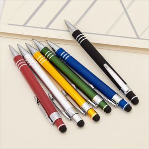 Customizable Luxury Slim Signature Metal Ballpoint <b>Pen</b> Single Head Rubber Universal for Stylus for Business Signatures <b>Pen</b> - Product Image 3