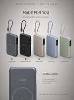 NEUE Produkte 2026 Magnetische 10000mAh 35W PD Eingebautes Kabel Kabelloses TFT-Display Halterung Hochkapazitäts-Schnellladegerät Powerbank