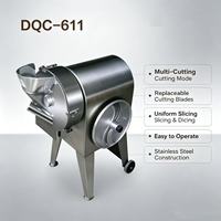 DQC-611 Commerciële Wortelgroente Snijmachine Multifunctionele Snijder/Schaaf/Snijder voor Catering, Voedselverwerkingsbedrijven