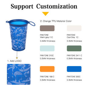 Botella de agua plegable Gbaz Force de 200 ml, bolsa de hidratación portátil para exteriores para adultos - Product Image 5