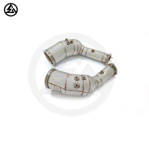 Csz Giao hàng nhanh chóng catted downpipe cho AUDI RS6 rs7 C8 4.0t 2019-không kiểm tra động cơ ánh sáng downpipes ống xả - Product Image 6