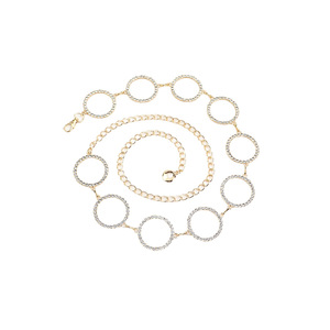 Catena da Vita con Strass, Accessorio Moda Versatile e Regolabile in Metallo, Lunghezza 115cm, Cintura Decorativa per Donne - Product Image 5