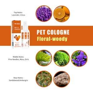 Colonia ecológica para mascotas de 50ml, desodorante para perros, fórmula de Perfume, fragancia, eliminación de olores, limpiador desodorante para gatos y mascotas para perros y gatos - Product Image 2