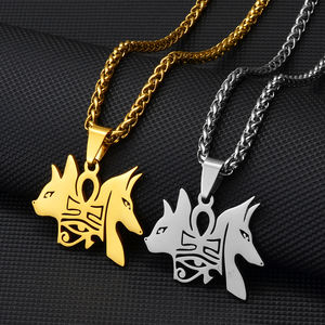 สร้อยคอจี้สเตนเลสสตีลสัญลักษณ์อียิปต์โบราณสำหรับผู้หญิง/ผู้ชายกุญแจไนล์เครื่องรางแอฟริกัน #268121 - Product Image 3